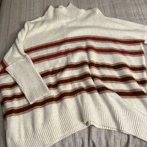 Mockneck sweater, Loft size XS.